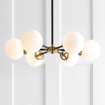 Caleb 28" Brass Cluster Pendant - JONATHAN Y